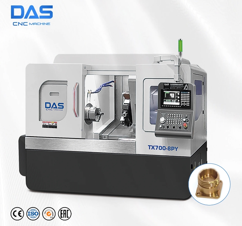 High precision slant bed turning milling function cnc lathe machine with Y axis